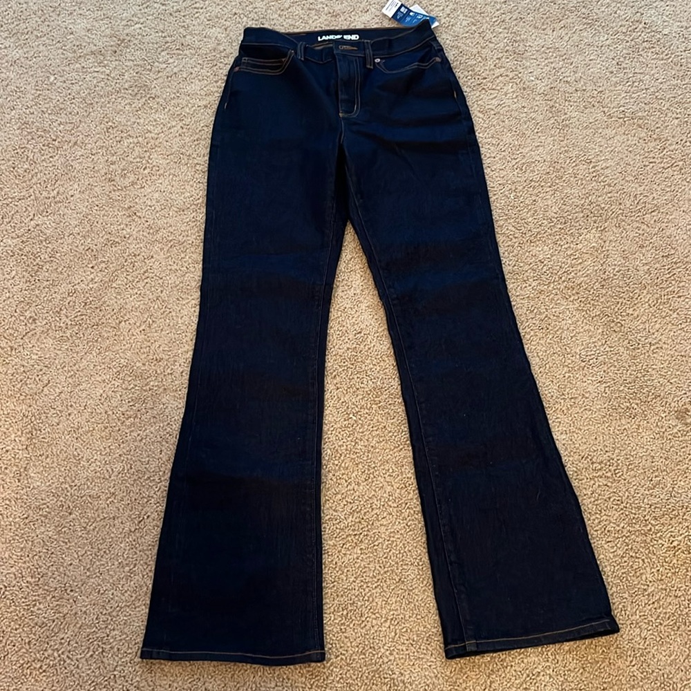 NWT Lands End Denim Jeans 4